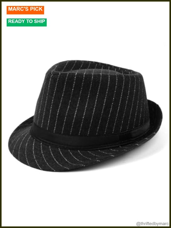 Wool-Blend Trilby Fedora Hat Short Brim Unisex Panama Jazz Cap